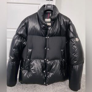 Moncler Black Jacket with Comic Patch